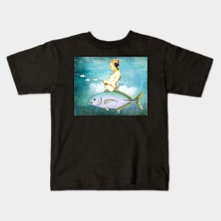 Fishing For A Sky Ride Kids T-Shirt